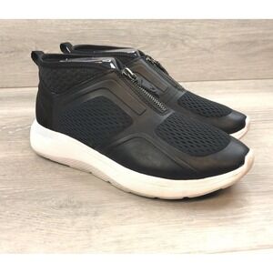 Vionic Delmar Women's Mist Black Zip Up Mid Top 9.5 Sneakers Athletic Shoes